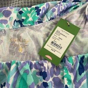 Lilly Pulitzer Women's Blue & Aqua Printed Top - XL